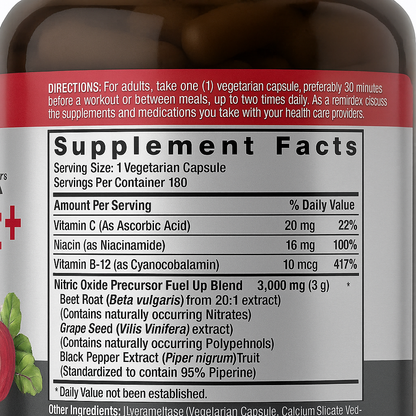 Genuvamed Nitric Oxide Max Beet Root capsules